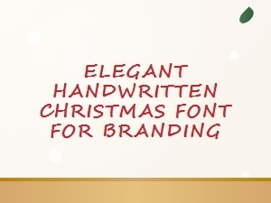 Elegant Handwritten Christmas Font for Branding