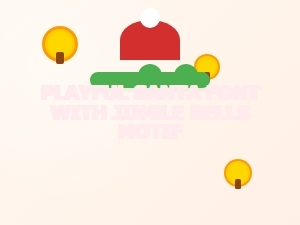 Playful Santa Font with Jingle Bells Motif